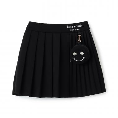 Spade Smileyポーチつきプリーツスカート