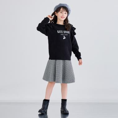 千鳥柄ニットスカート