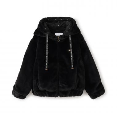 フードつきフェイクファージャケット