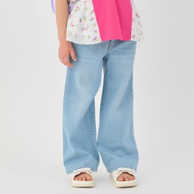 ロゴビジューポーチつきデニムパンツ