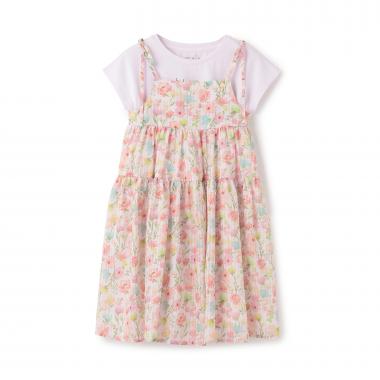 ボタニカルブルームズワンピース＆Tシャツセット