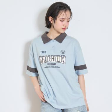 【7days】【接触冷感/ひんやり】ルーズポロシャツ