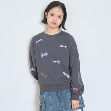 【7days】吸水速乾ロゴ柄トレーナー