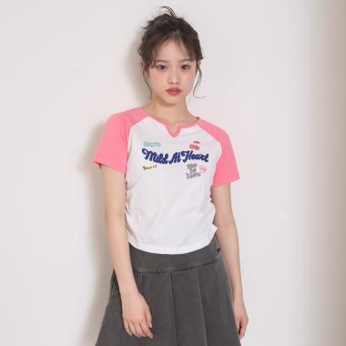 【7days】ラグラン半袖Tシャツ