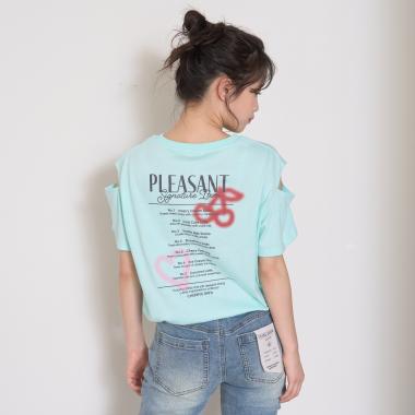 【7days】肩あき半袖Tシャツ