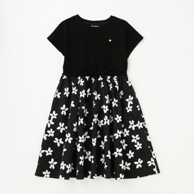 【リピート】【直営店で取り扱い無し】ガールズ フローラルドッキングワンピース