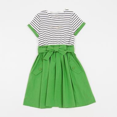 【人気商品再入荷】【直営店で取り扱い無し】ガールズ ストライプドッキングワンピース