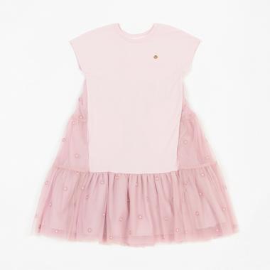 【人気商品再入荷】【直営店で取り扱い無し】ガールズ フラワーチュールドッキングワンピース