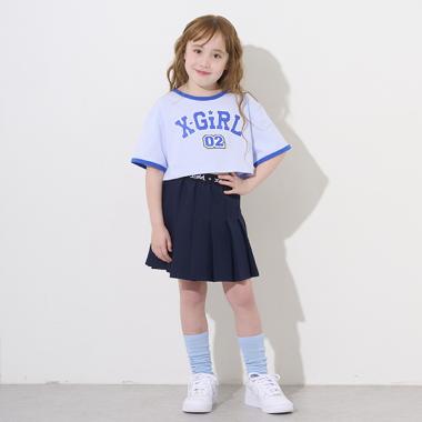 ショート丈半袖T&プリーツスカートセット