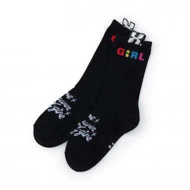 立体ロゴクルーソックス