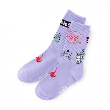 MIXロゴ クルーリブソックス