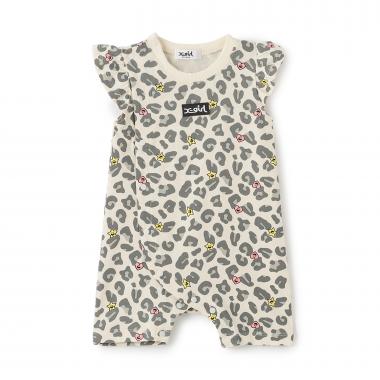 キラッキーレオパード総柄 ショートオール