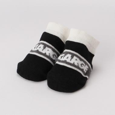 配色ラインロゴクルーソックス