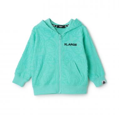 ファニーゴリラパイルジャカードジップパーカー