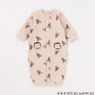 【おさるのジョージ】総柄2WAYオール