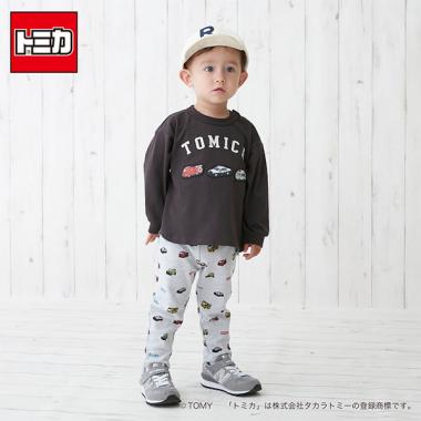 【TOMICA】総柄フライスパンツ