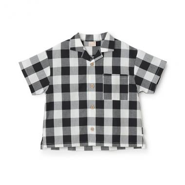 【リンク】マルチ柄開衿半袖シャツ(キッズ)