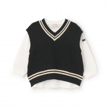 【ウォッシャブル】ニットベストセット