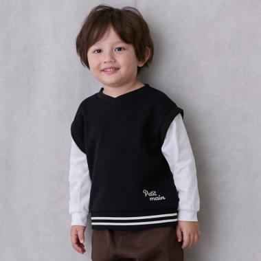 ベストレイヤード長袖Tシャツ