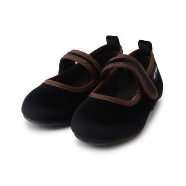 ワンストラップベロアシューズ