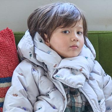 アソート刺しゅう中綿マフラー