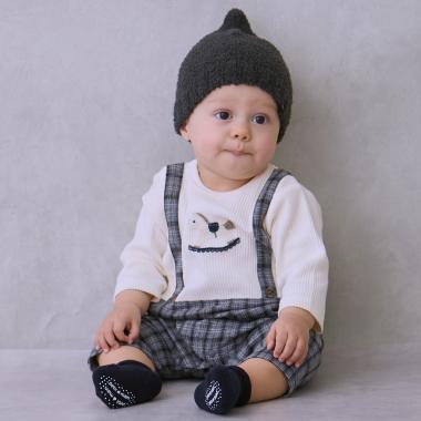 サス付きモチーフカバーオール