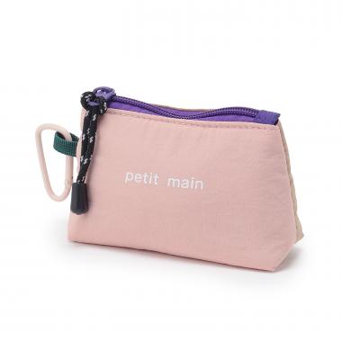 【すぐ取り出せてなくさない】カラビナ付きシャカシャカミニポーチ/LG