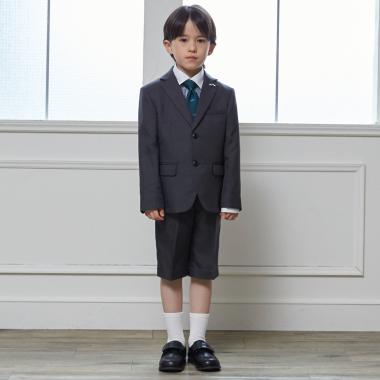 【フォーマル】グレーJK+ハーフパンツセット