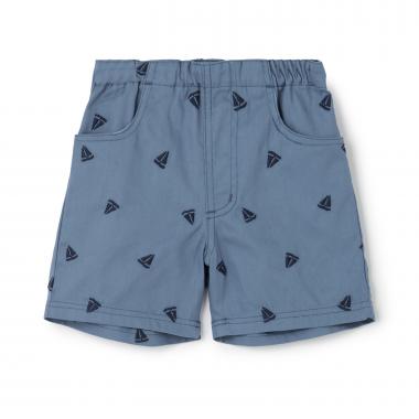 刺しゅう柄ハーフパンツ