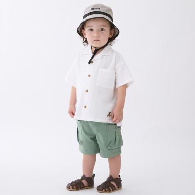 のびのびツイルポケットショートパンツ