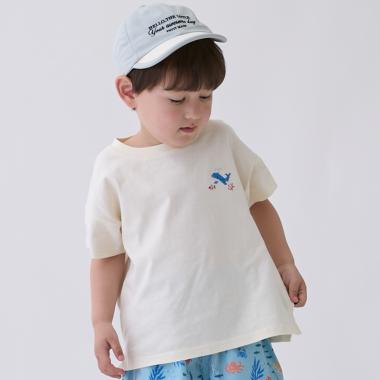 【食品防汚】刺しゅう半袖Tシャツ