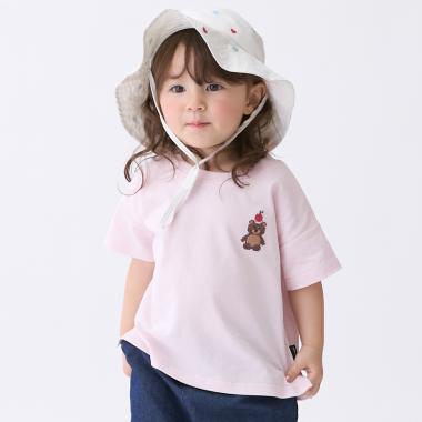 【食品防汚】刺しゅう半袖Tシャツ