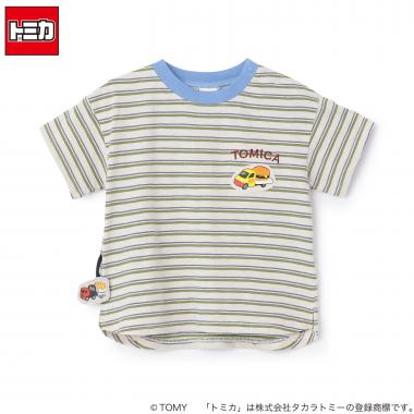 【TOMICA/接触冷感】マルチボーダー半袖Tシャツ