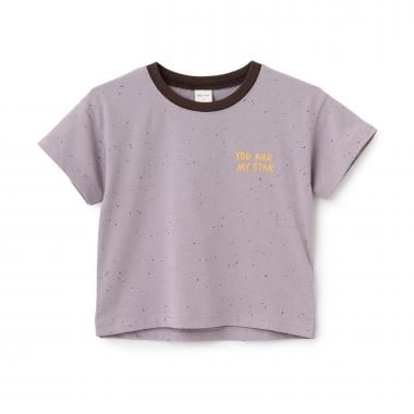 【接触冷感】ネップグラフィック半袖Tシャツ