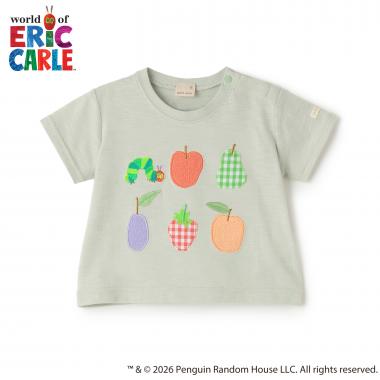 【はらぺこあおむし】フルーツアップリケ半袖Tシャツ