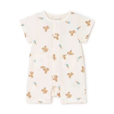 半袖カバーオール