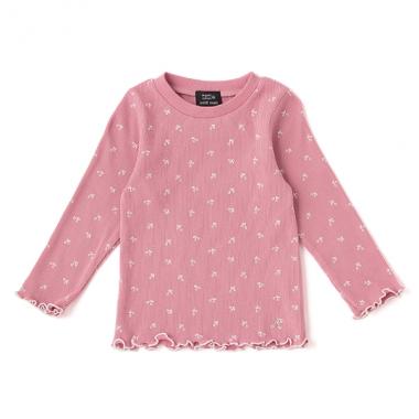 オーガニックコットン チェリーメロウリブTシャツ