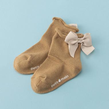 後ろリボンクルーソックス