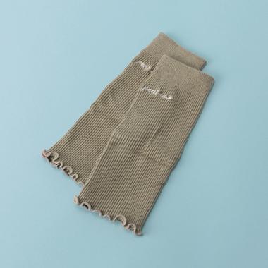 オーガニックコットン ロゴ刺しゅう入りメロウレッグウォーマー