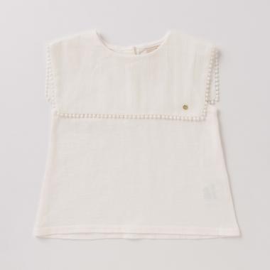 セーラー衿ノースリーブTシャツ