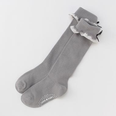 フリルリボンハイソックス