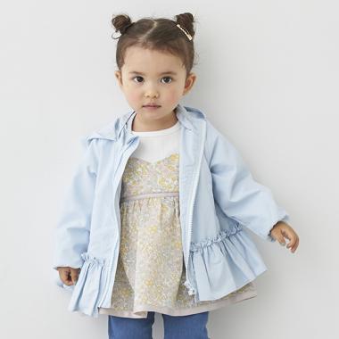 【撥水加工】ペプラムウィンブレ