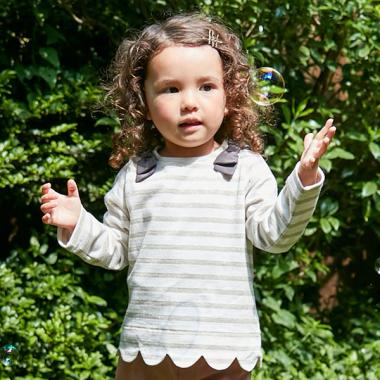 【リンク】ボーダースカラップロンＴ(キッズサイズ)