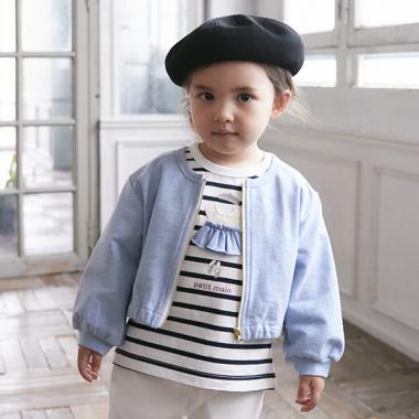 【吸水速乾/リンク】ショート丈ジップ羽織