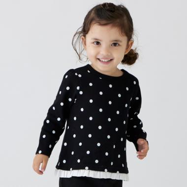 【リンク/GOODPRICE】チビフリル長T（キッズサイズ）