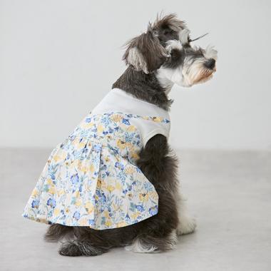 【リンク】【DOG】花柄ドッキングワンピ
