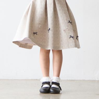 リボンメリージェーンシューズ