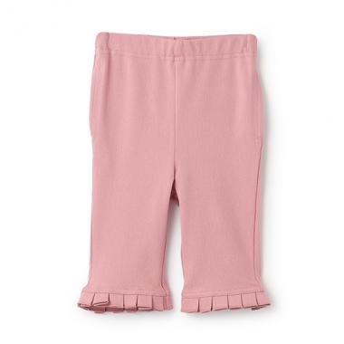 【接触冷感】7分丈タックフリルパンツ