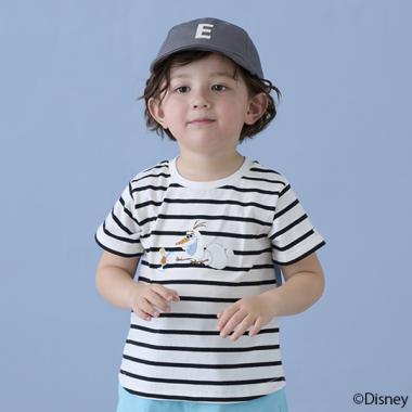 【Disney】オラフアップリケTシャツ