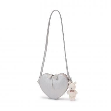 チャームつきハートポシェット